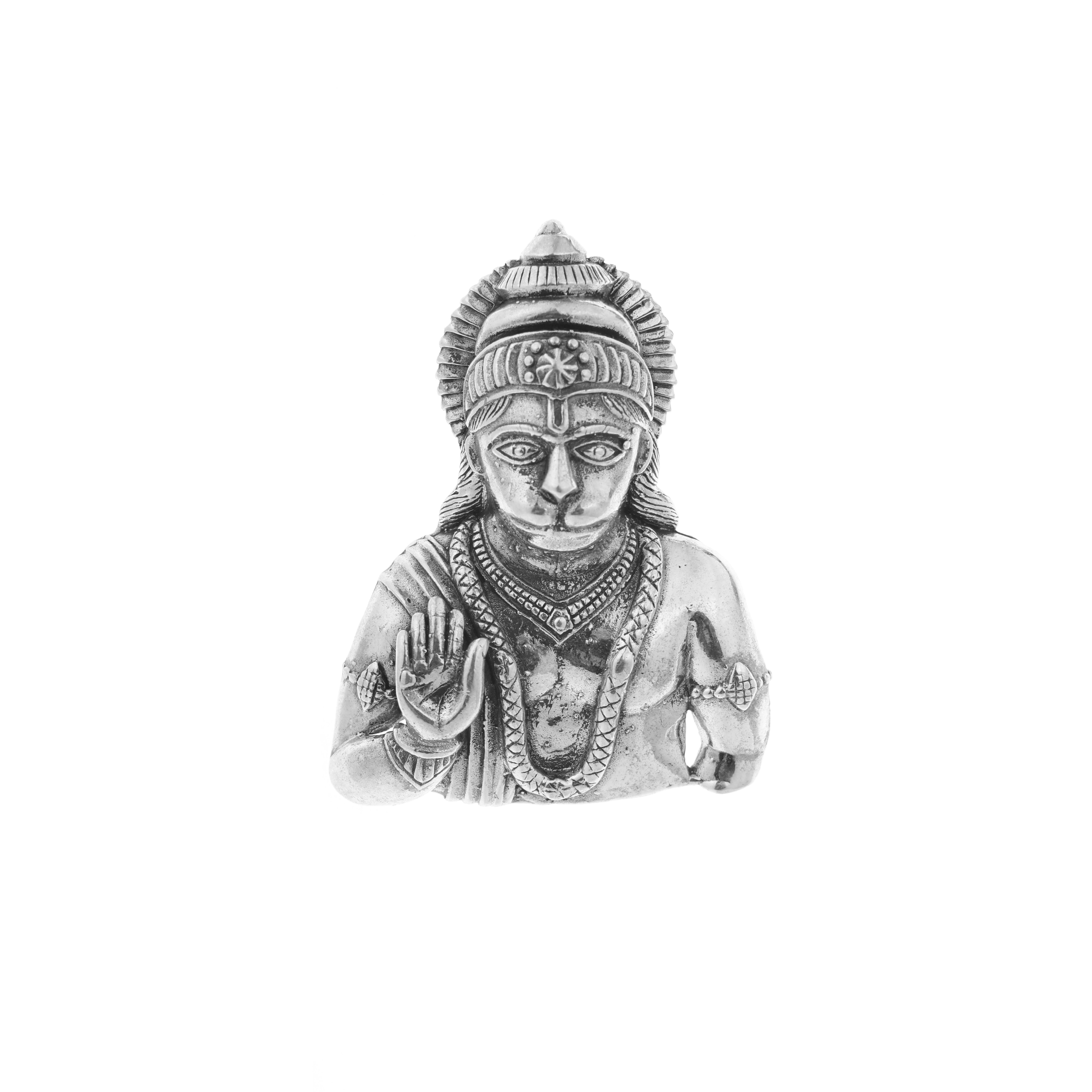 Silver Hanuman Pendent For Men
