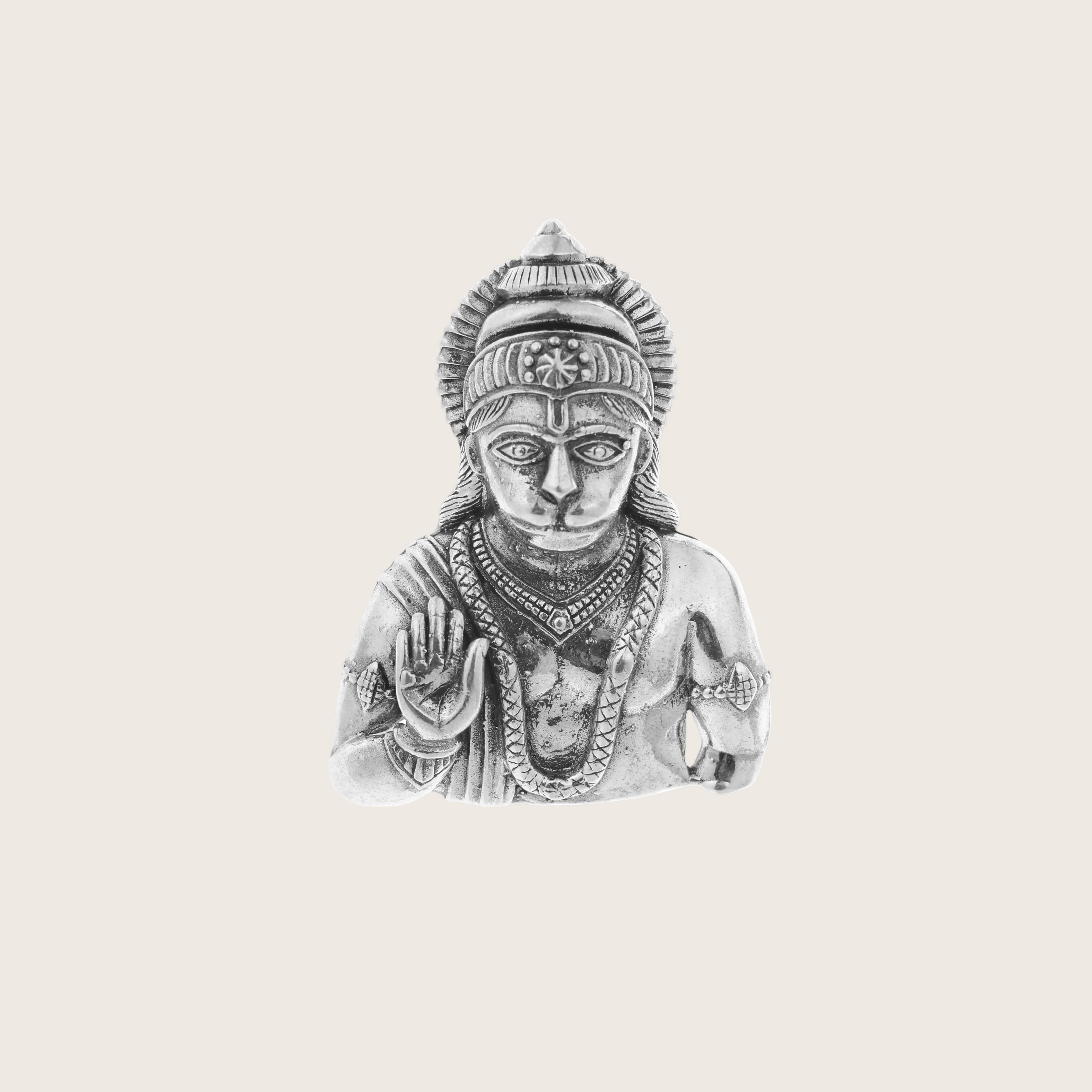 Silver Hanuman Pendent For Men