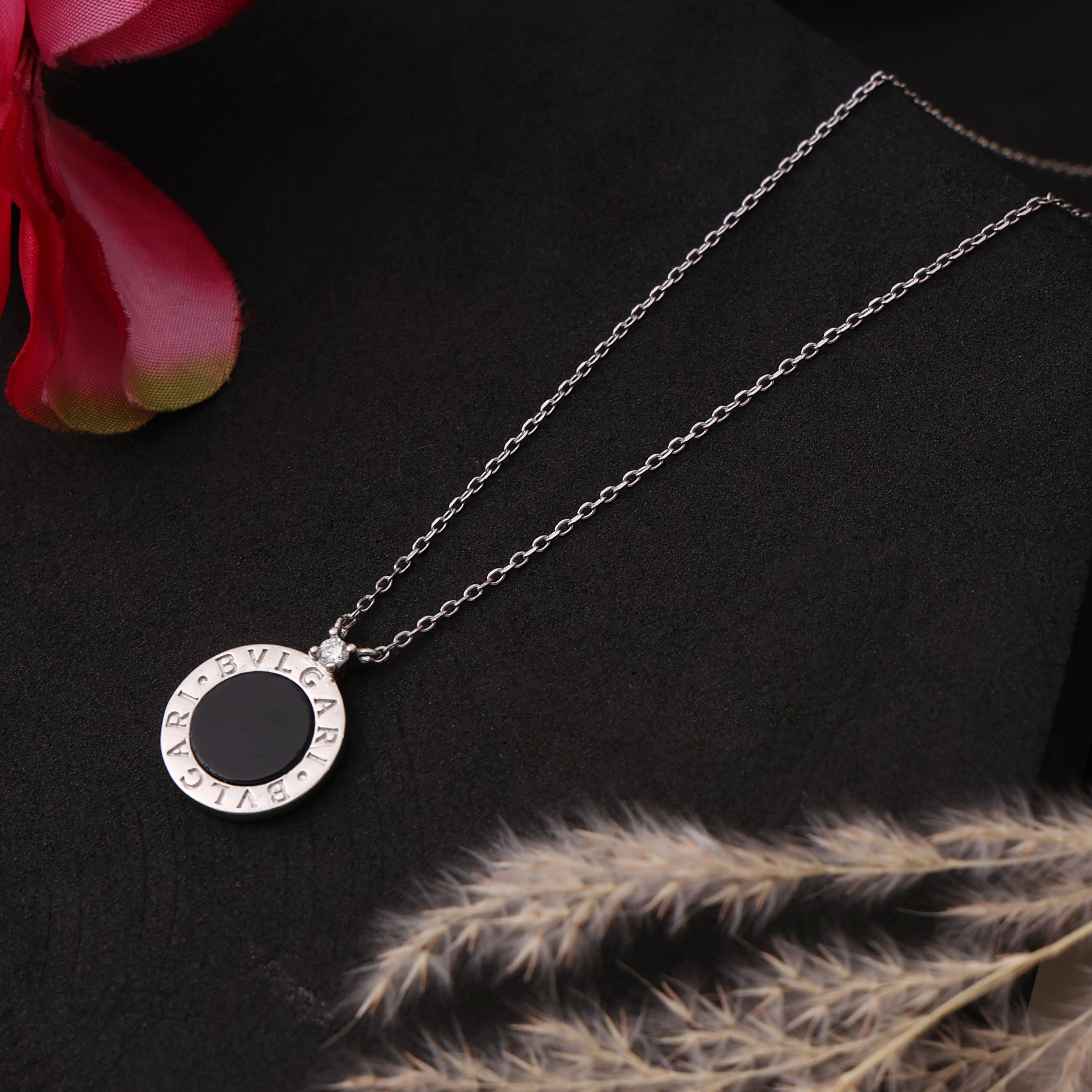 bvlgari silver necklace for women