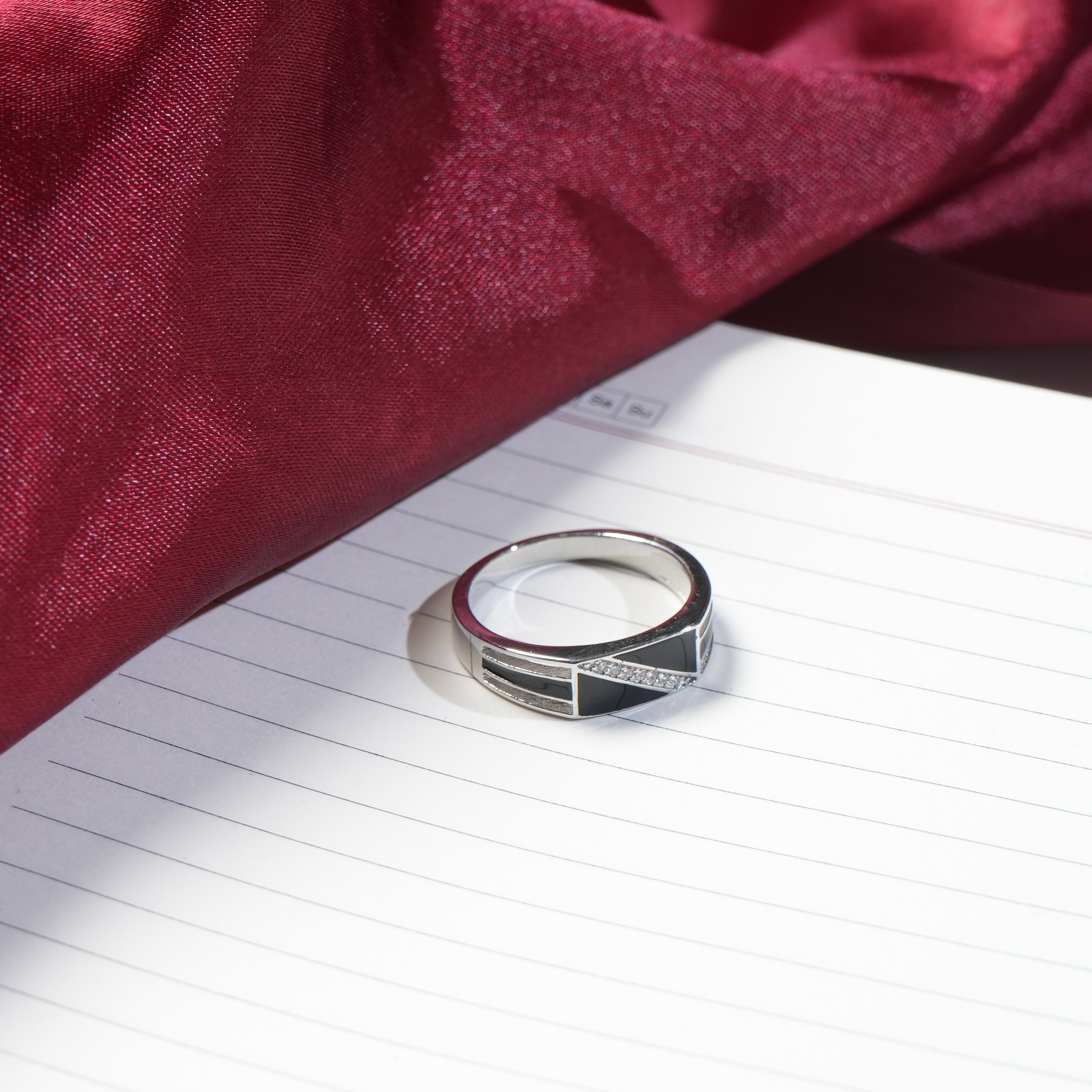 Silver ring for men