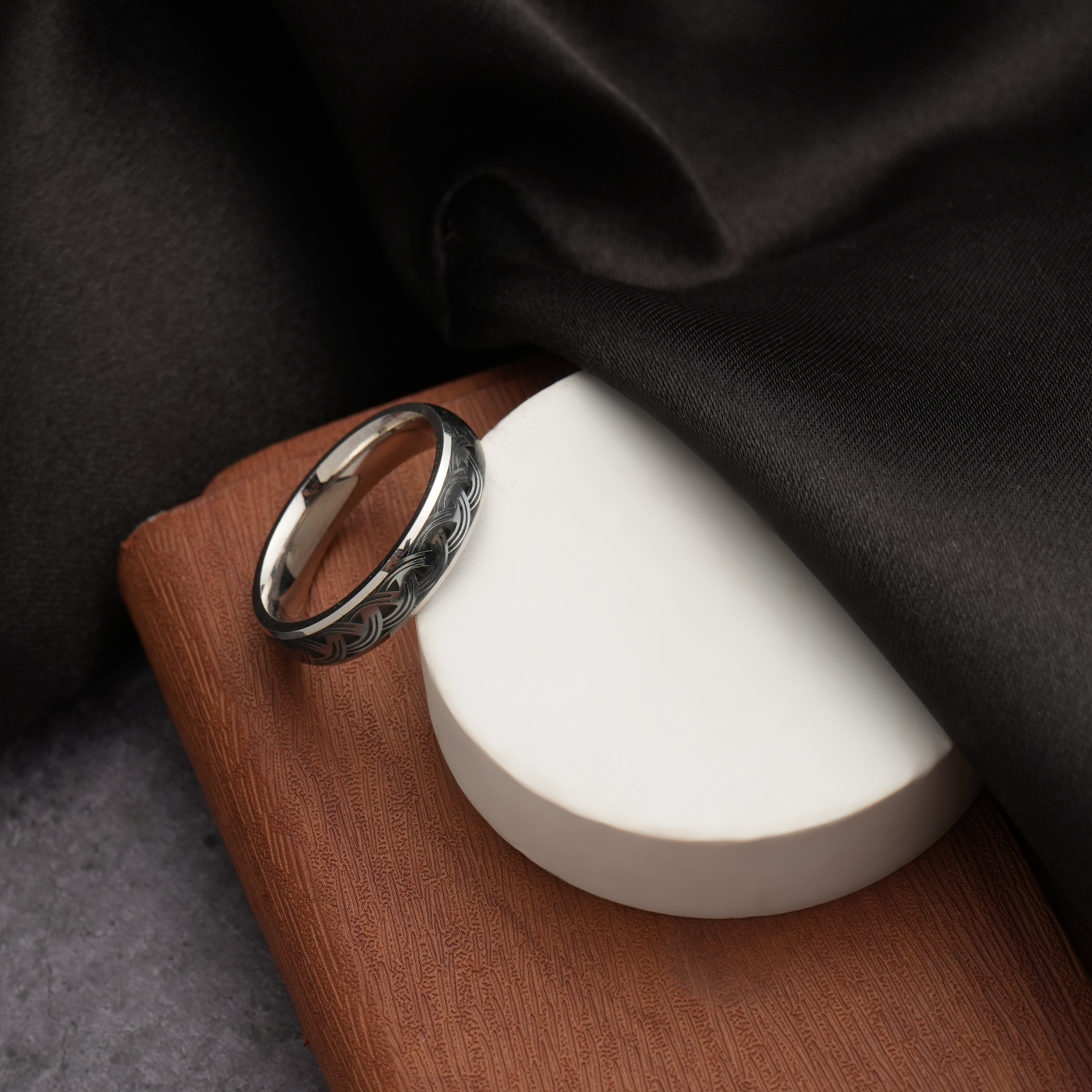 Silver Band Ring For Men & Women