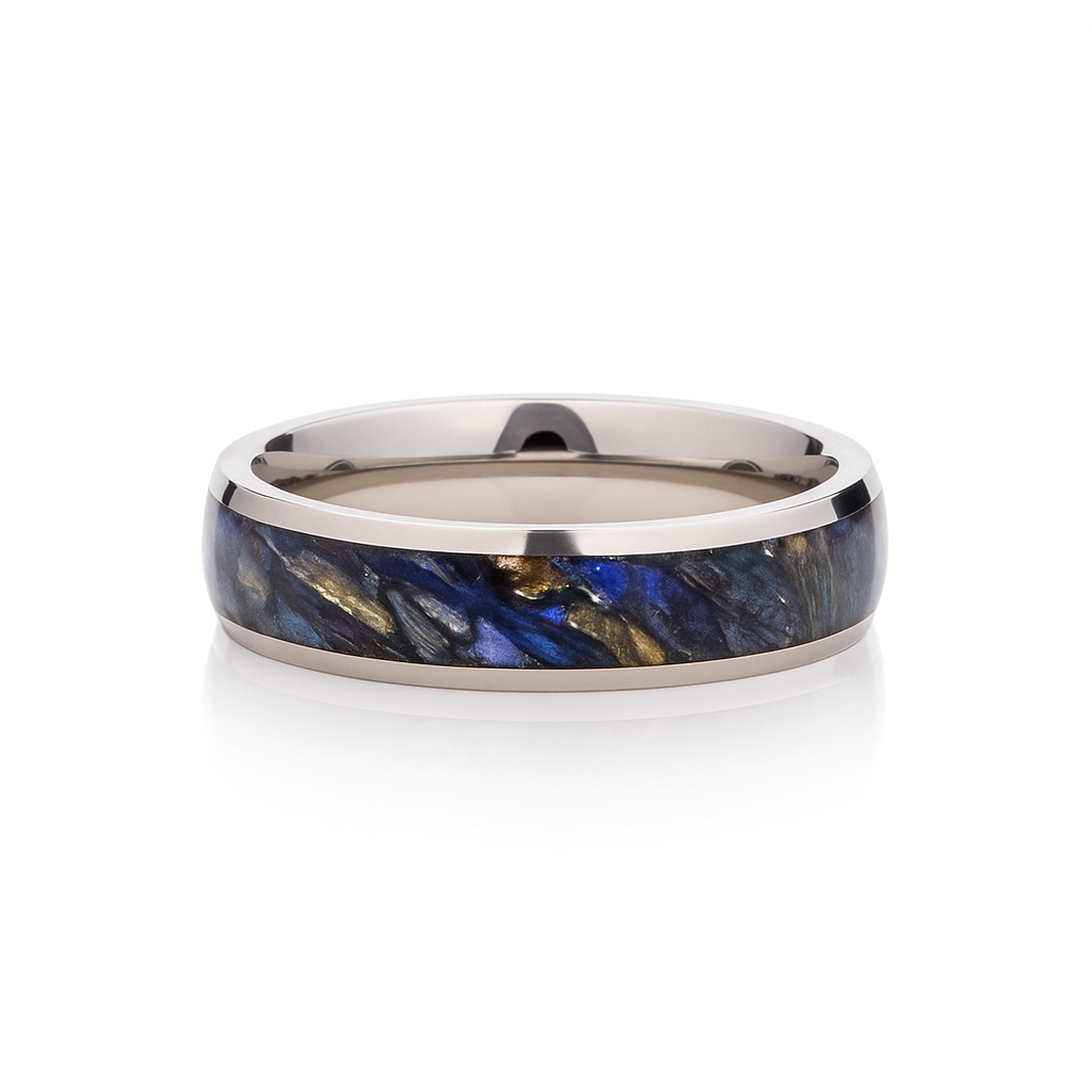 ENAMEL BAND STERLING SILVER RINGS UNISEX