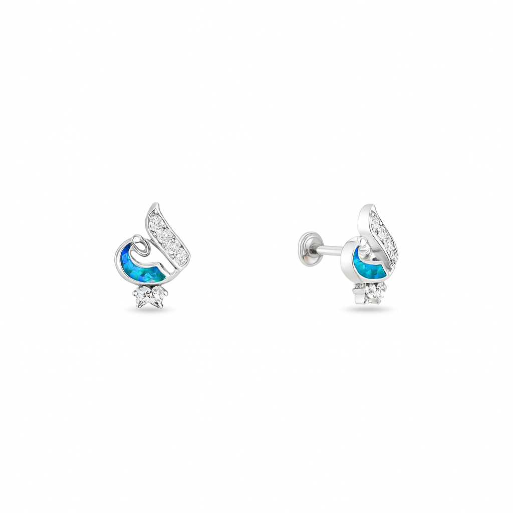 Minimal Mor Design Silver Studs For Women