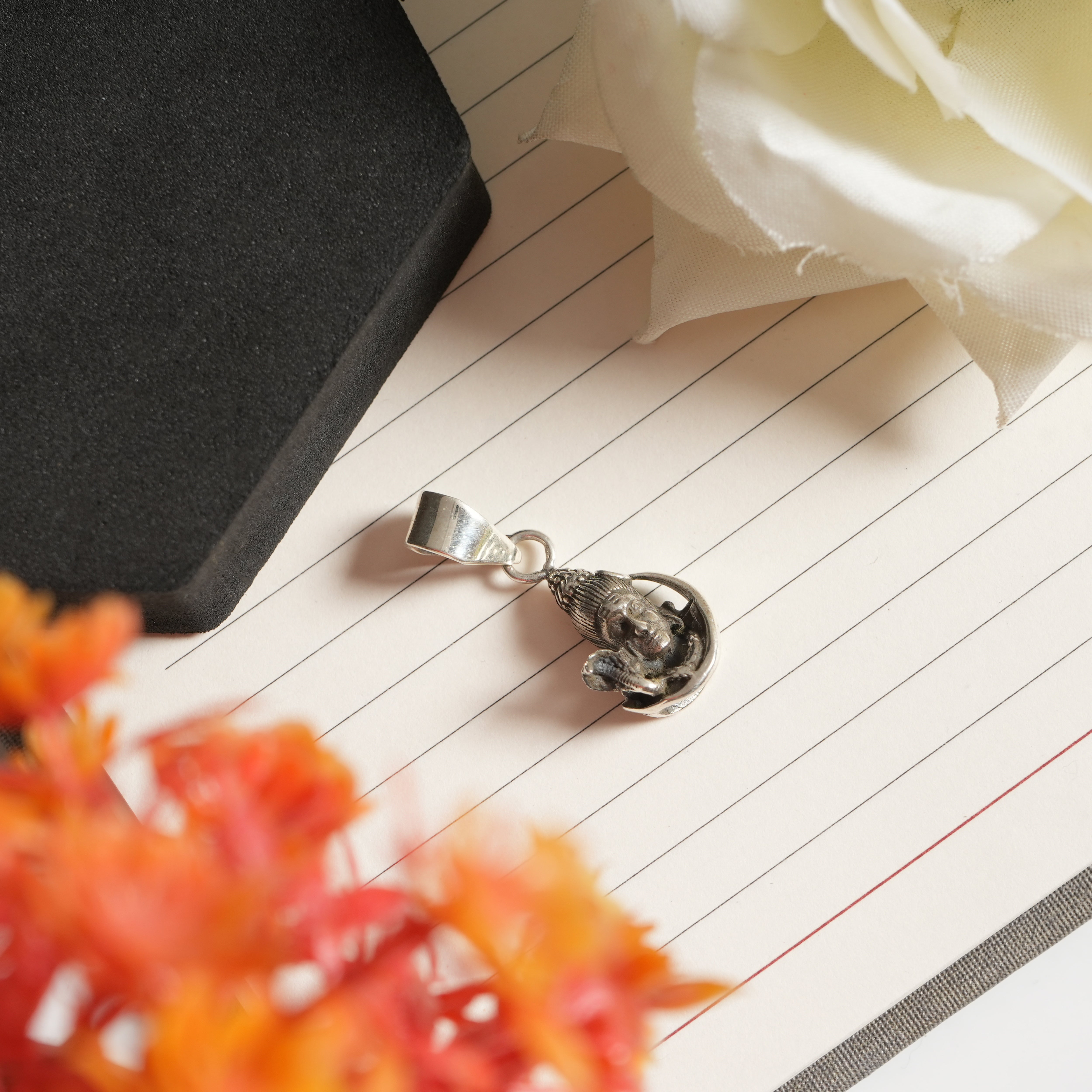 STERLING SILVER MAHADEV PENDANT
