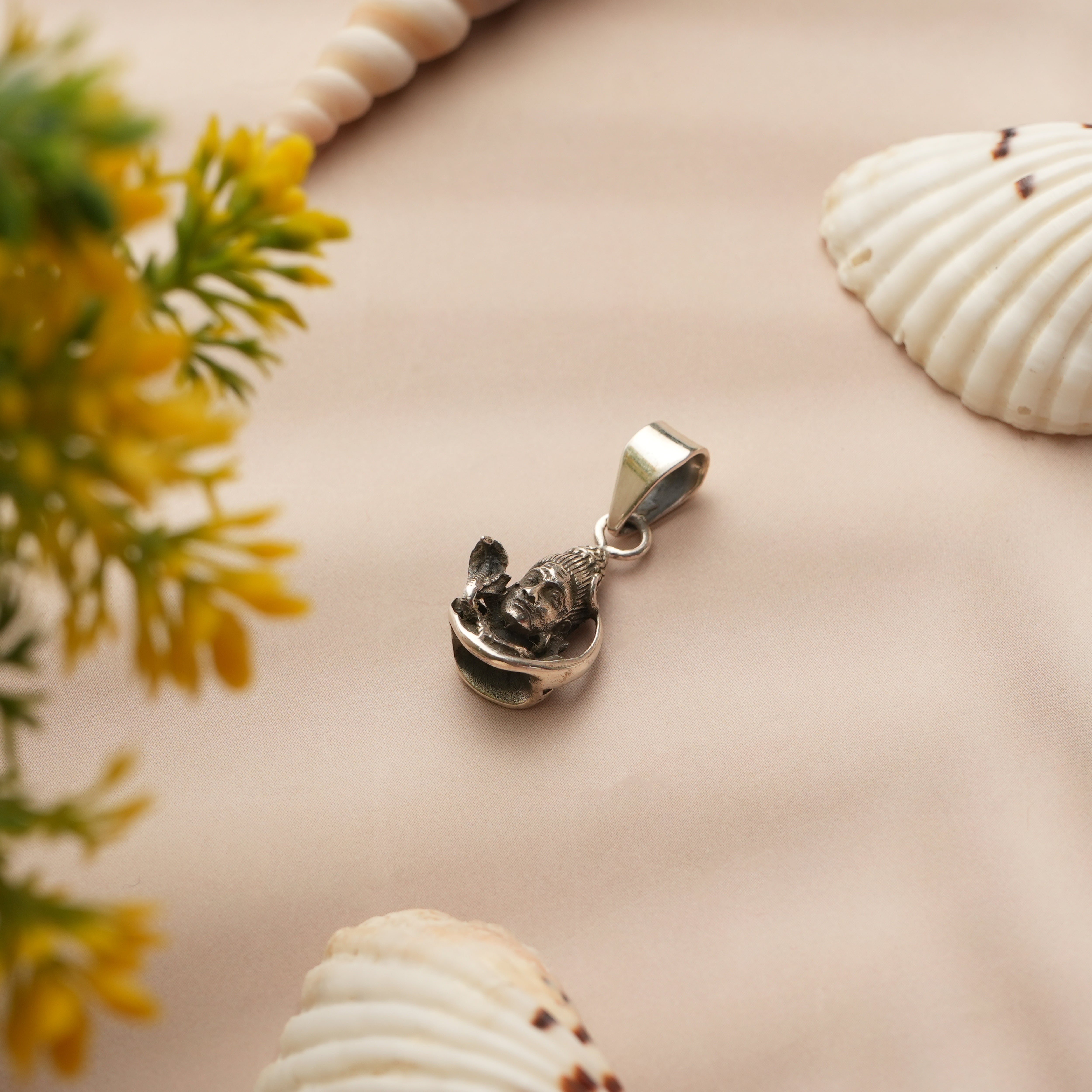 STERLING SILVER MAHADEV PENDANT