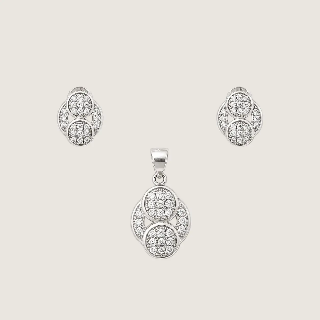 Designer 925 Silver Earrings With Pendant
