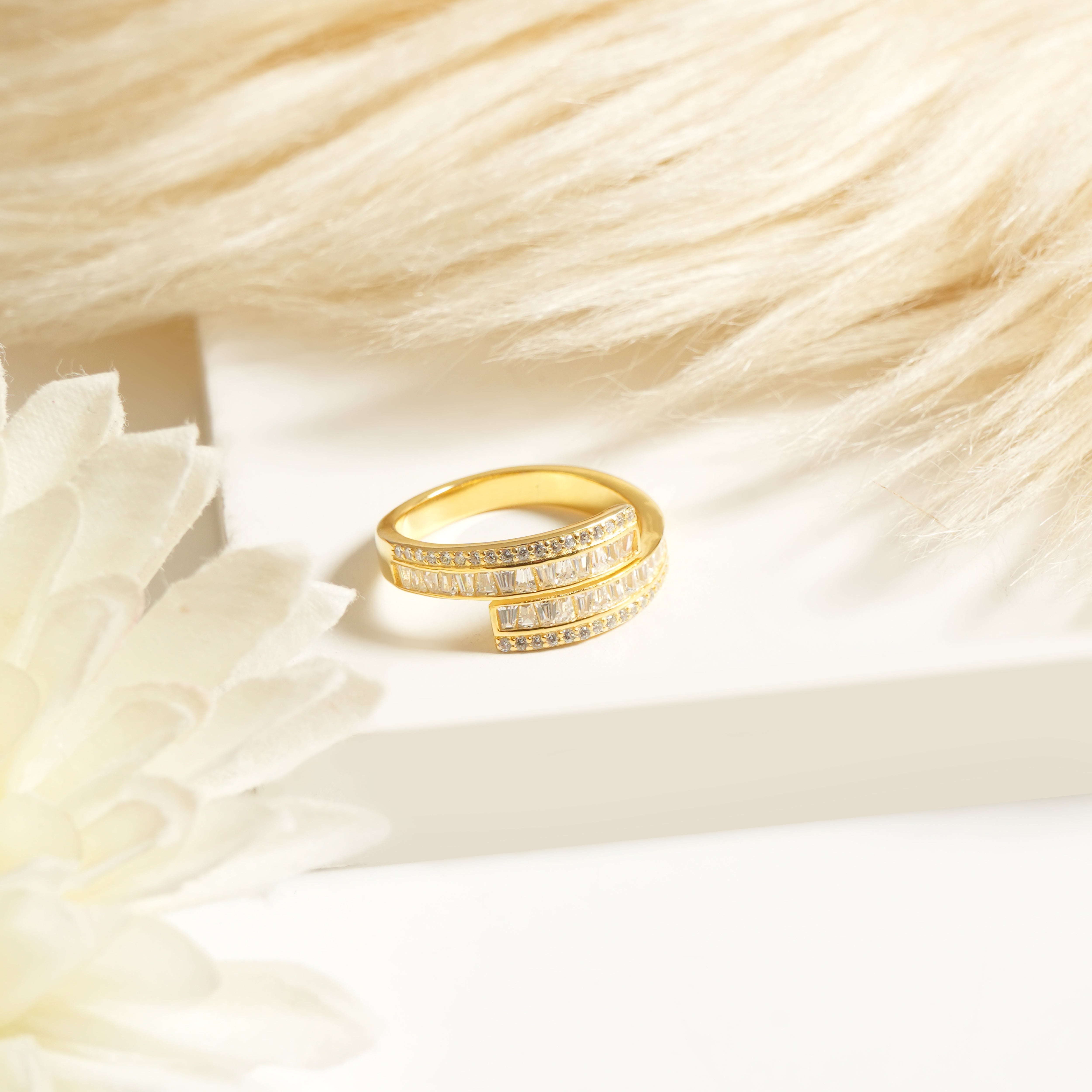 gold plated ring for women