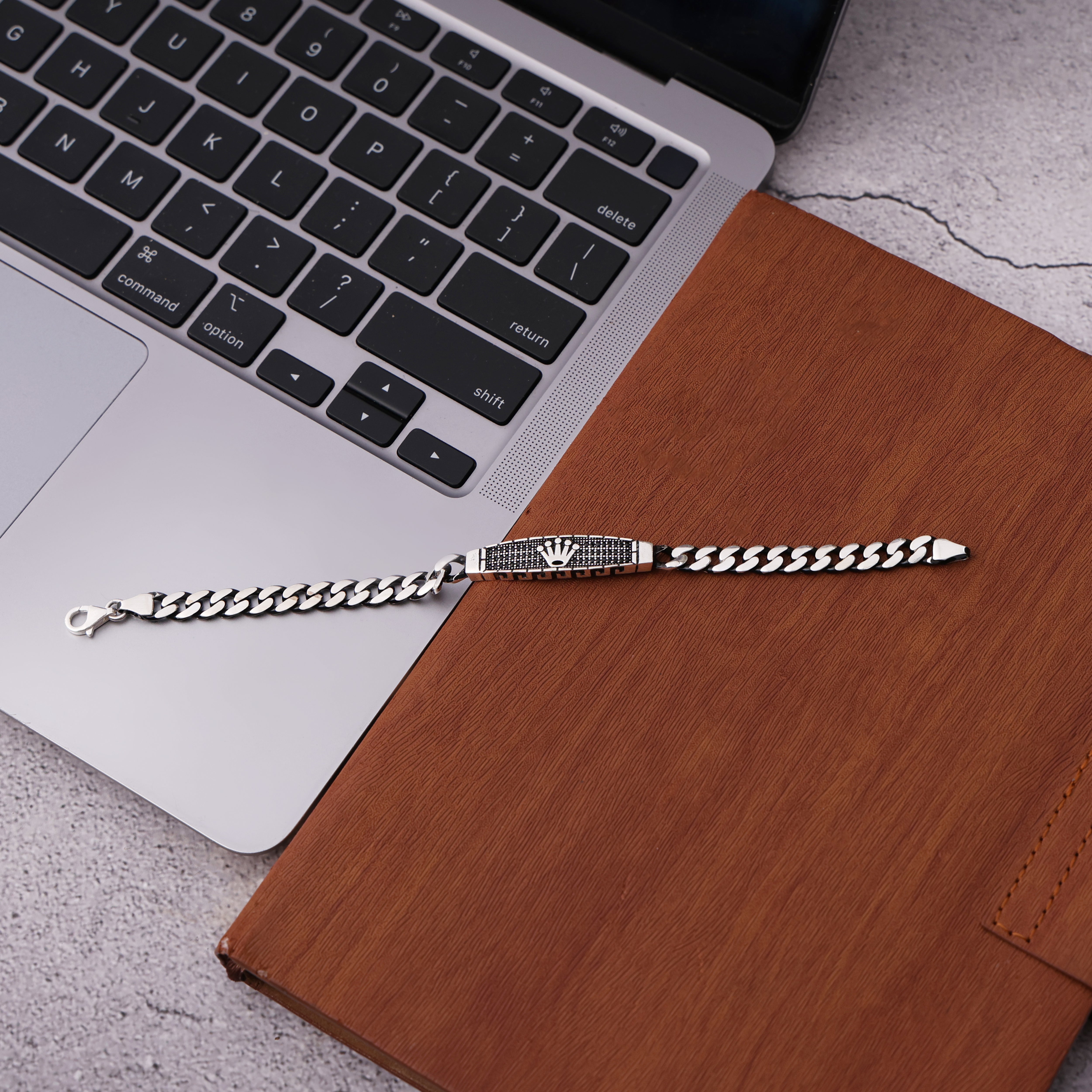 Silver bracelet for men
