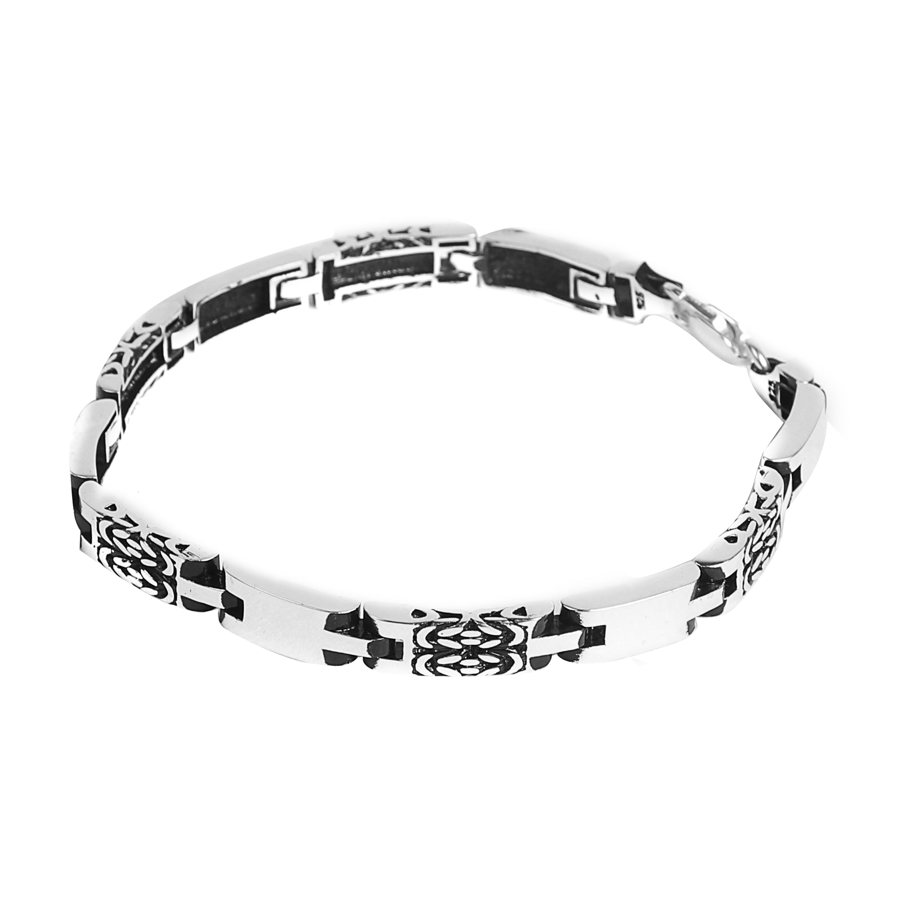 Knots silver bracelet for men