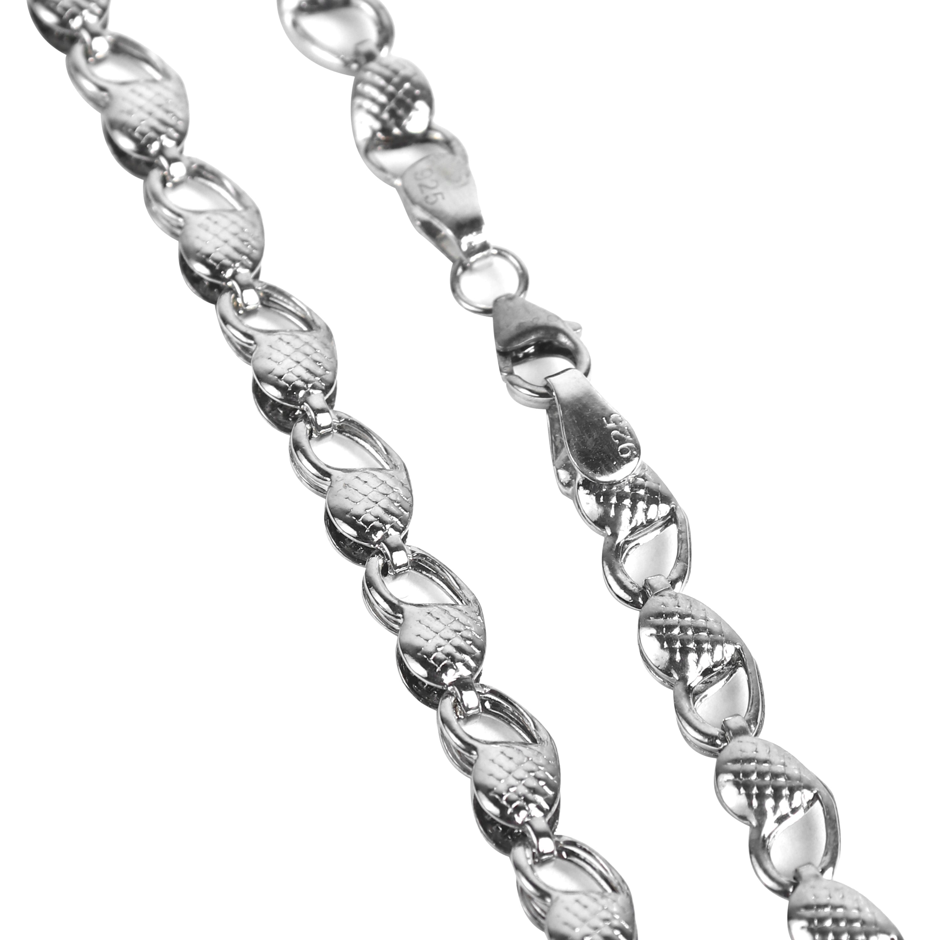Oxidized Silver Chain For Men