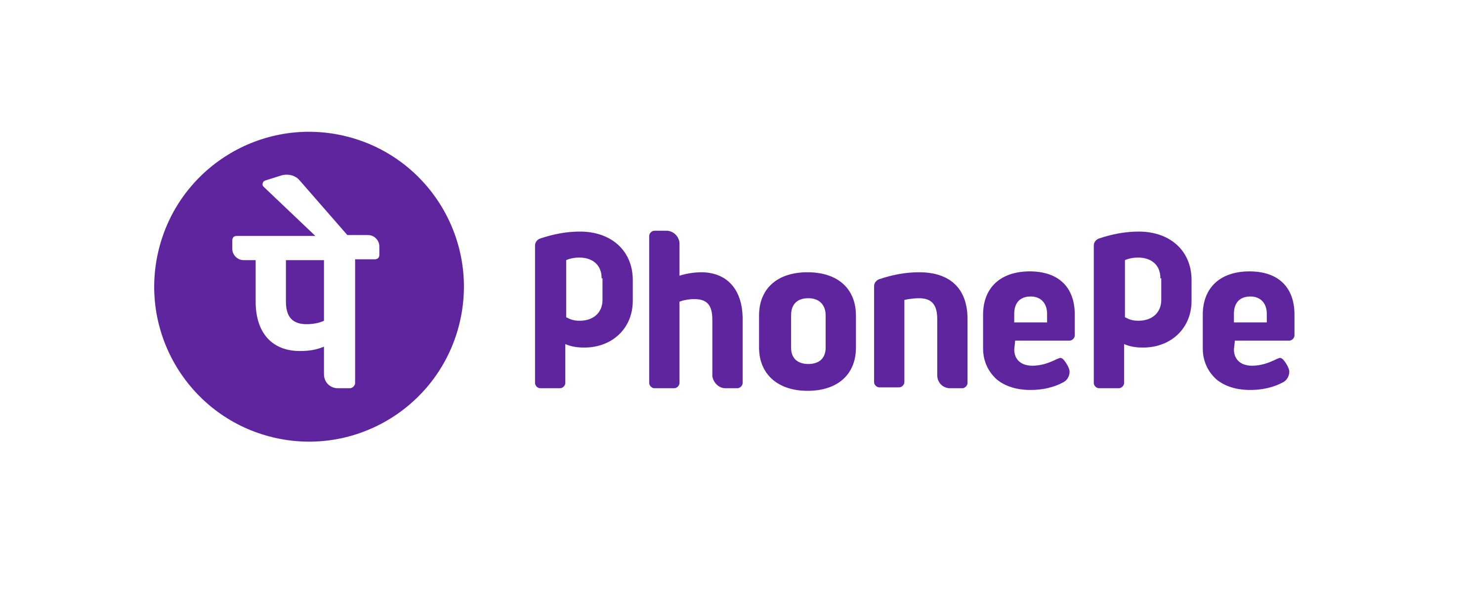 PhonePe logo on a green background