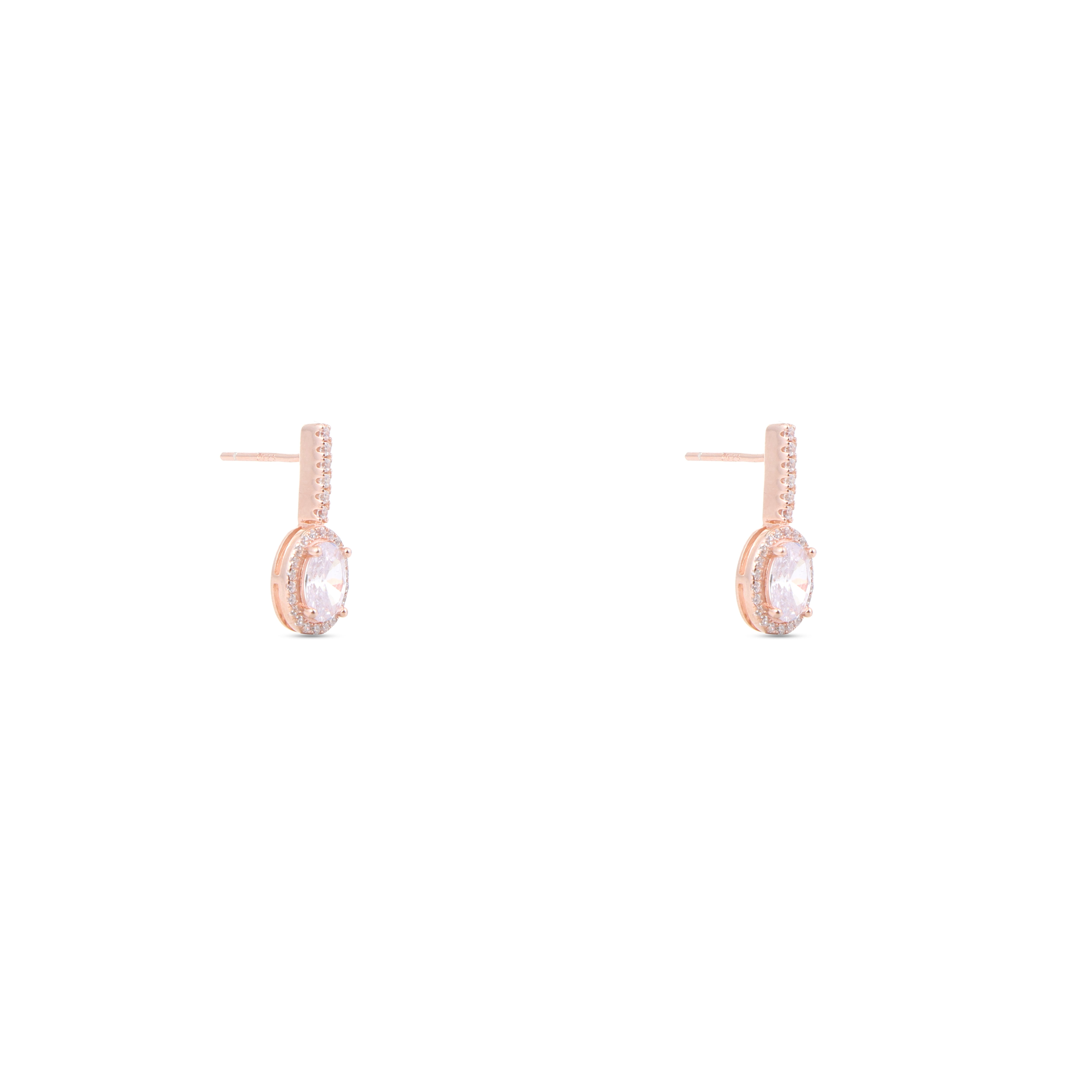 rose gold silver earring for women