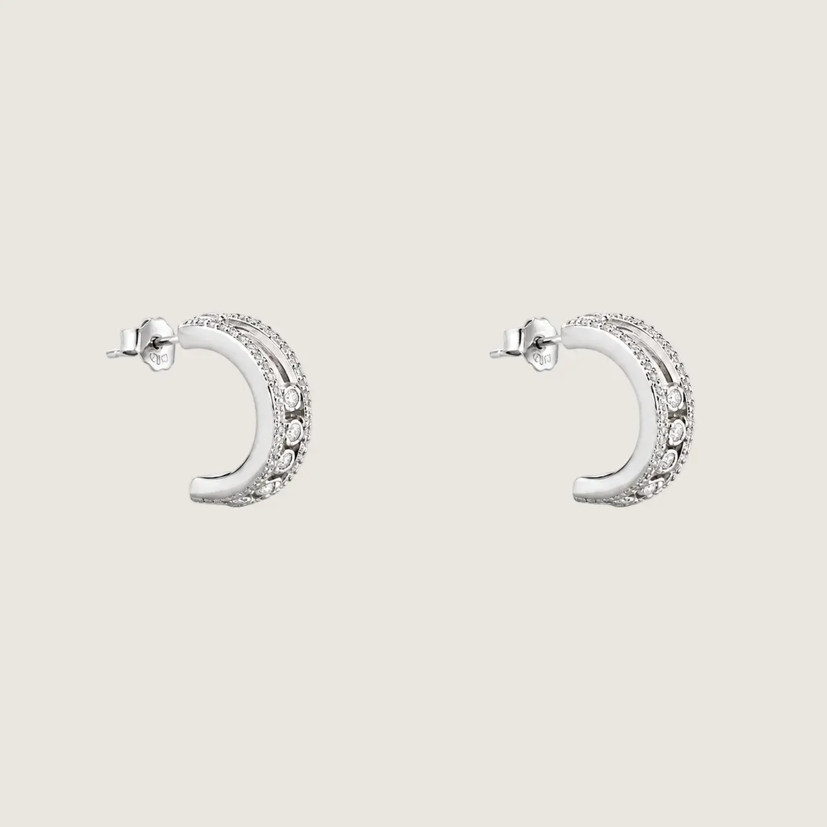 Sterling Silver Mandala Earrings For Women