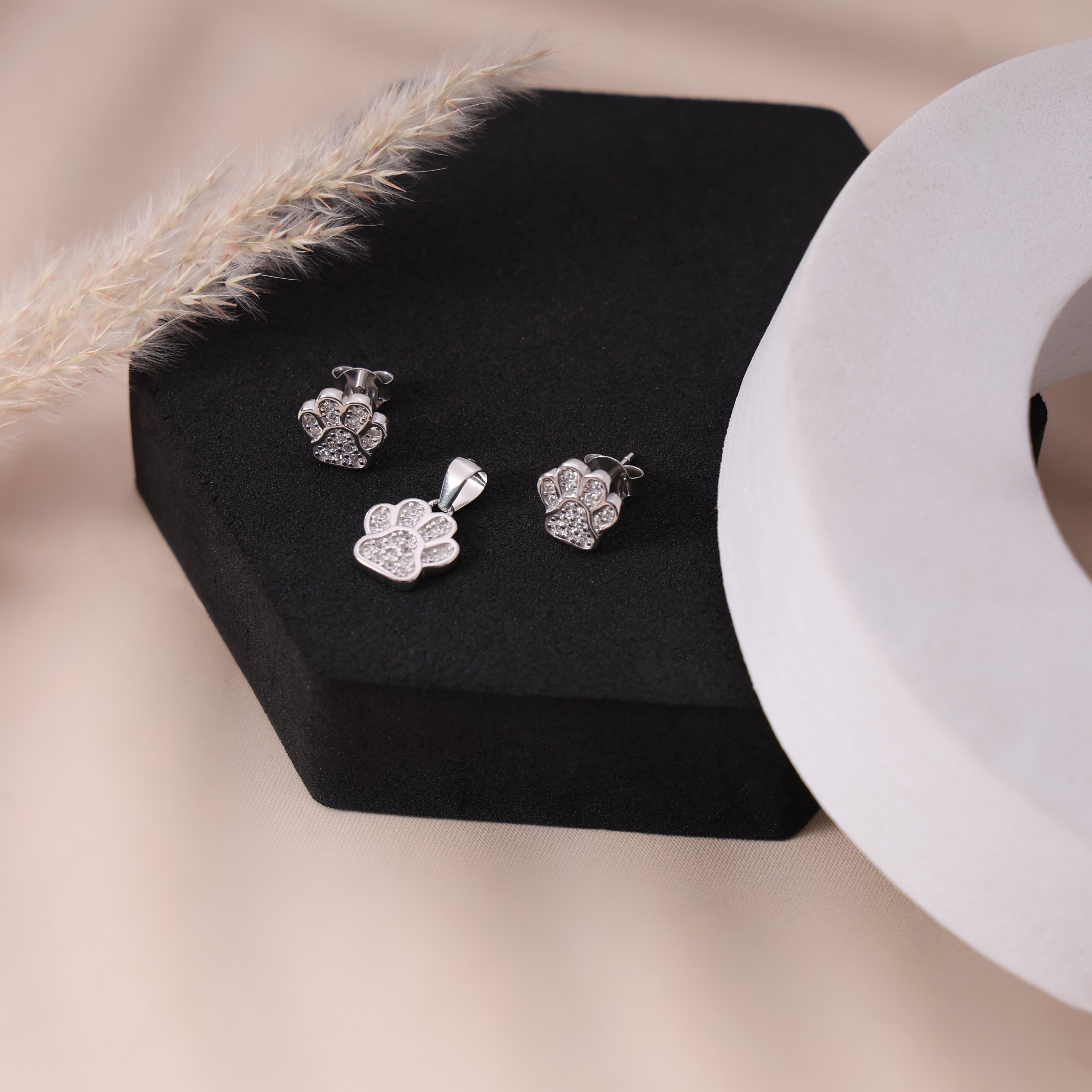 silver earing for women