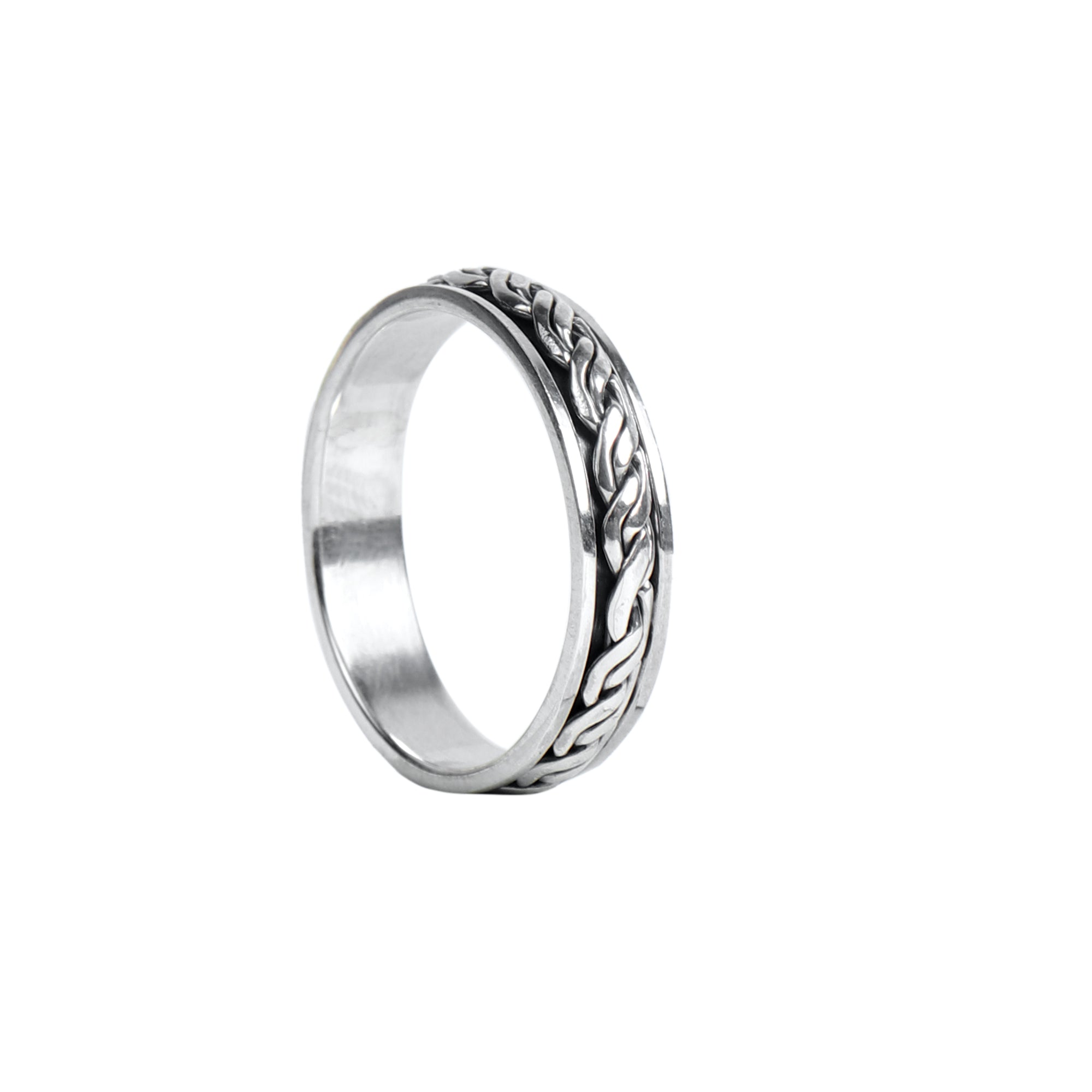 silver thumb ring for men
