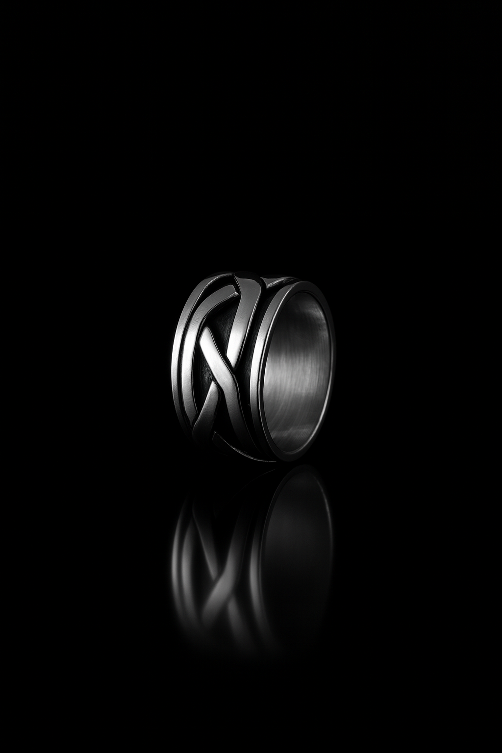 Vikings Braided Silver Ring