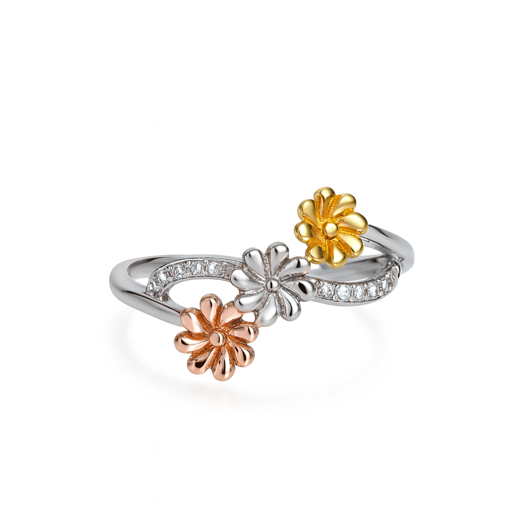 FLORAL PATTERN RING FOR WOMEN