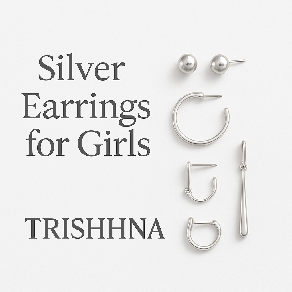 silver earrings for girls
