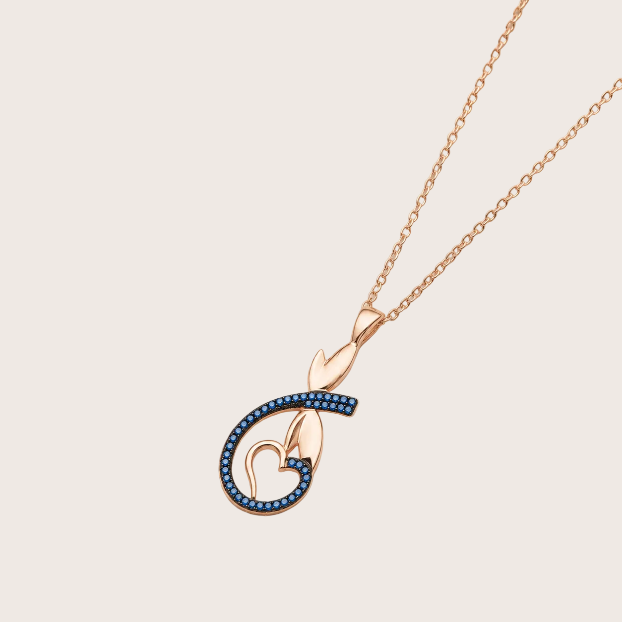 Noir Bleu Heart Pendant
