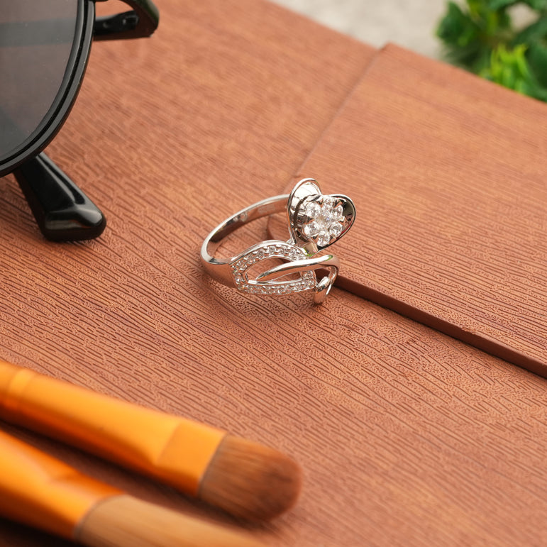 HEART STERLING SILVER LOVE RING