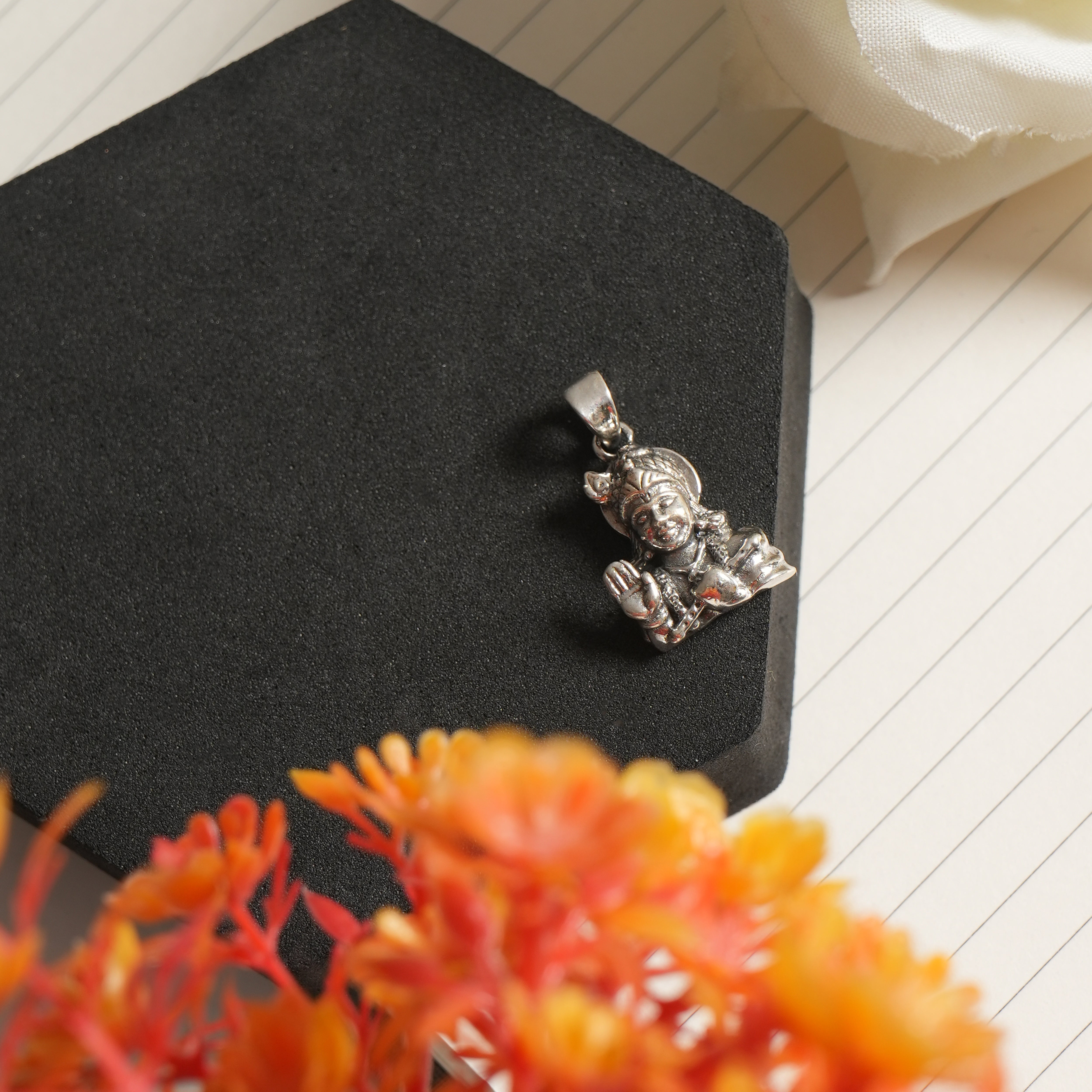 SHRI KRISHNA JI PENDANT STERLING SILVER