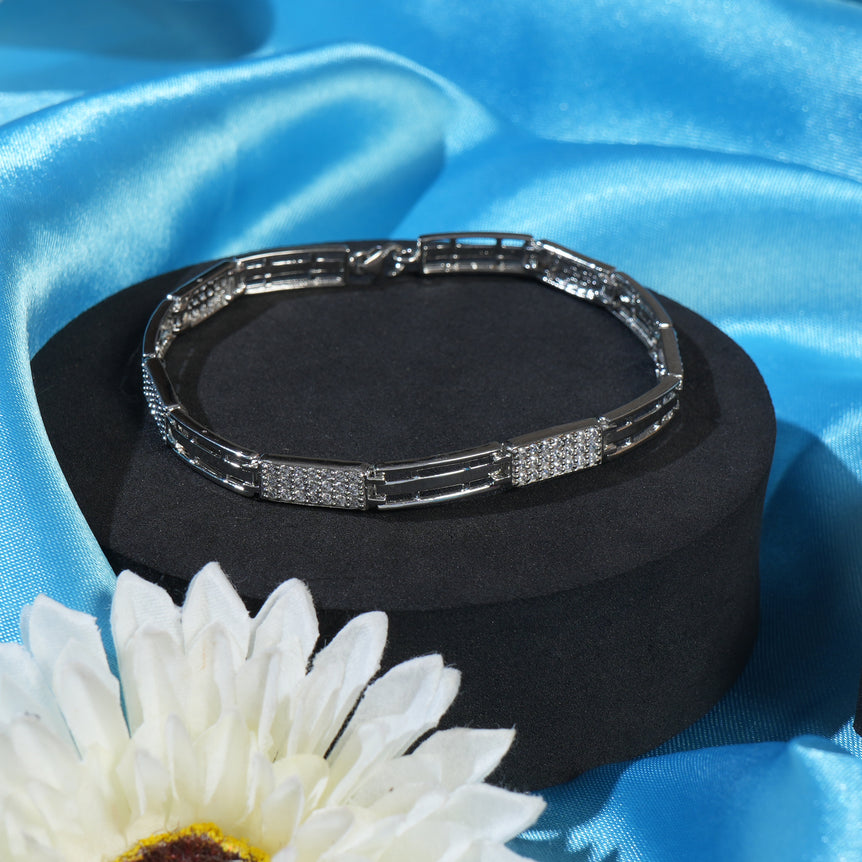 SILVER THIN SHINY BRACELET FOR WOMEN