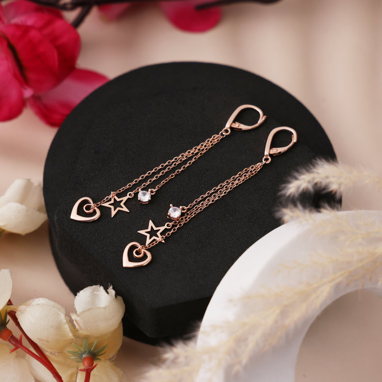 rose gold-earrings for women