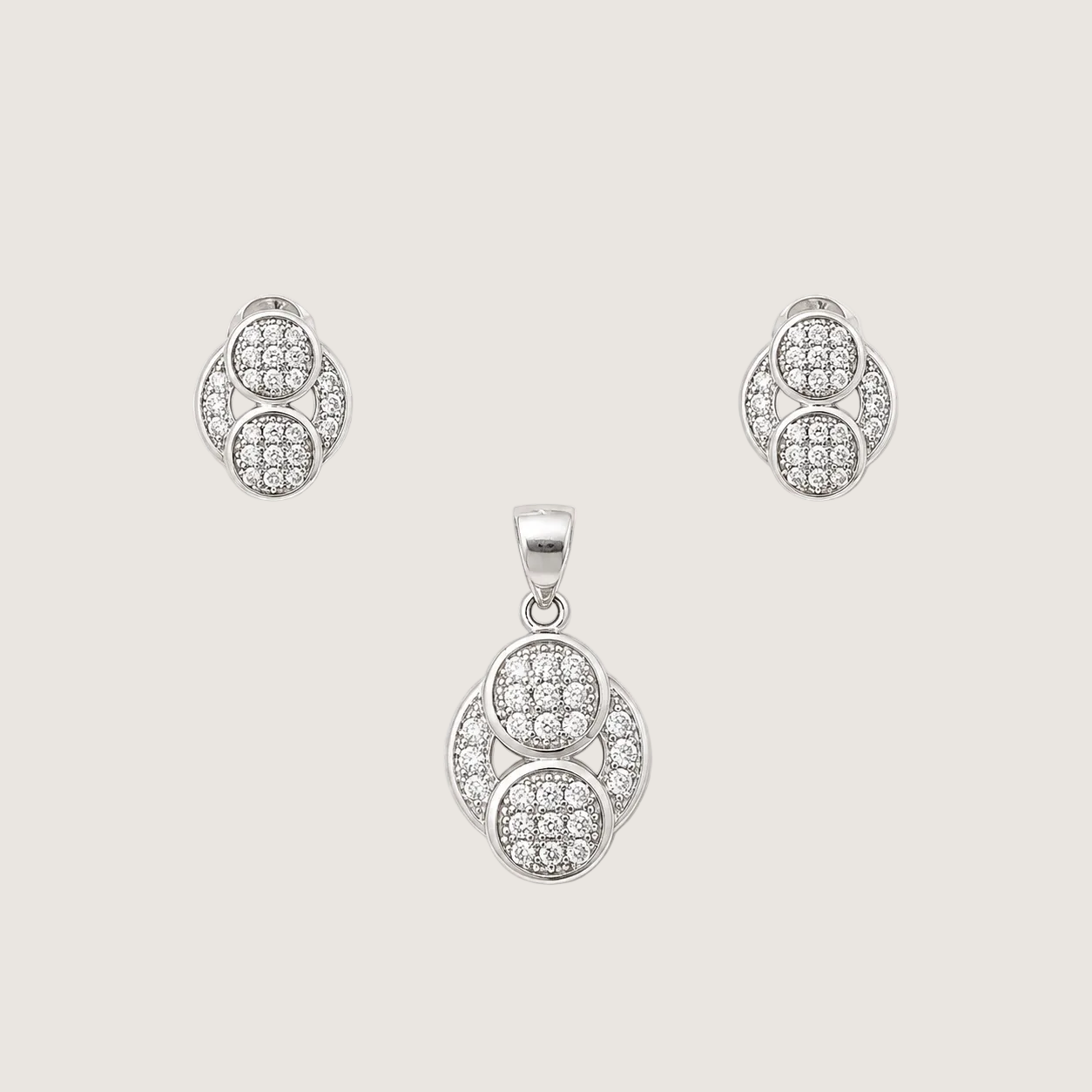 Designer 925 Silver Earrings With Pendant