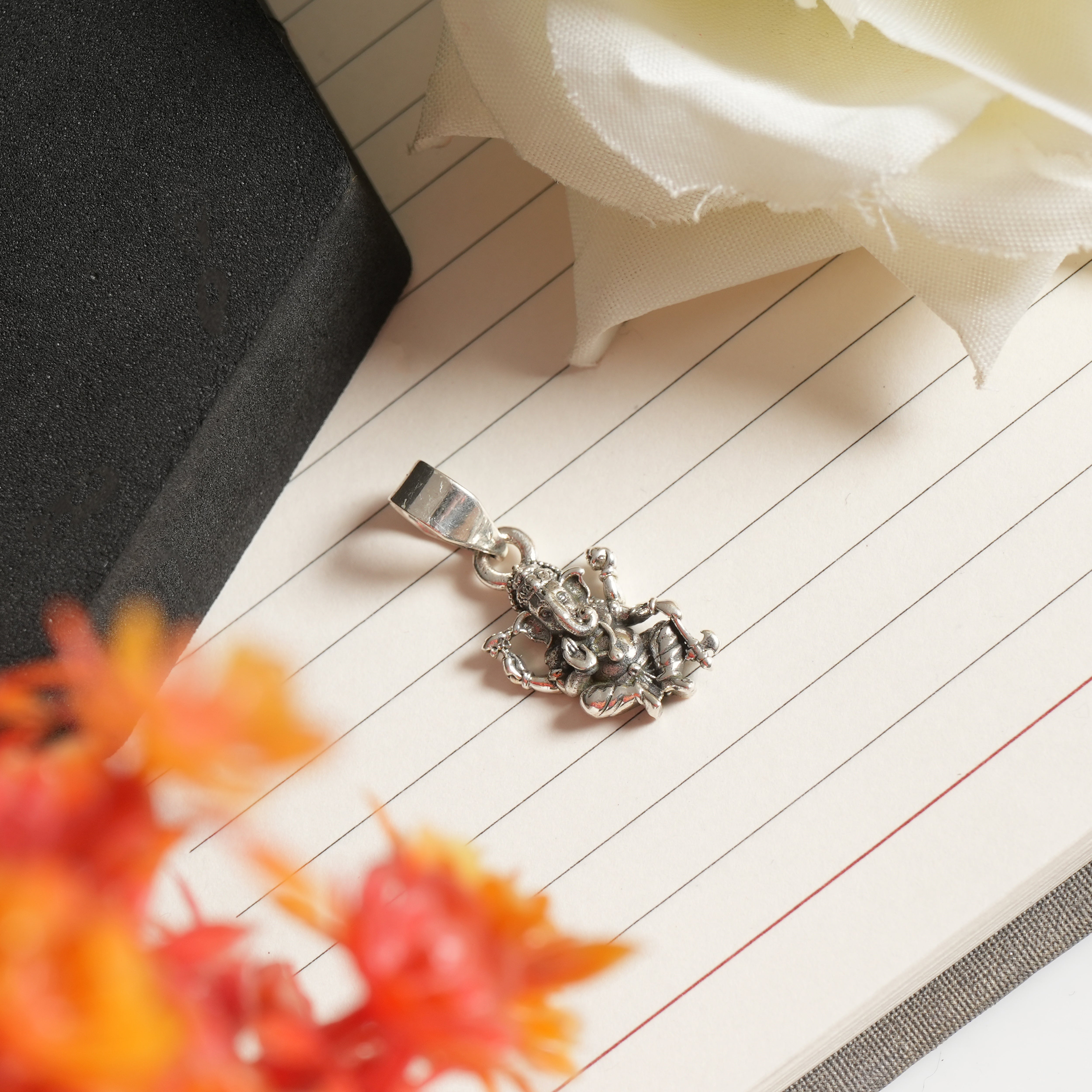 Sterling silver Ganesha pendant