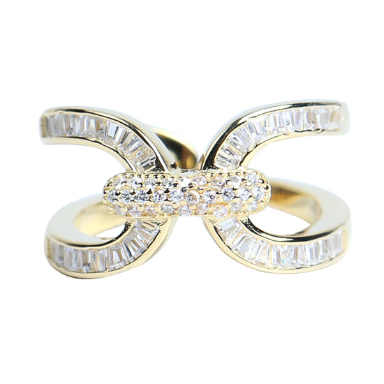 gold plated silver ring for women
