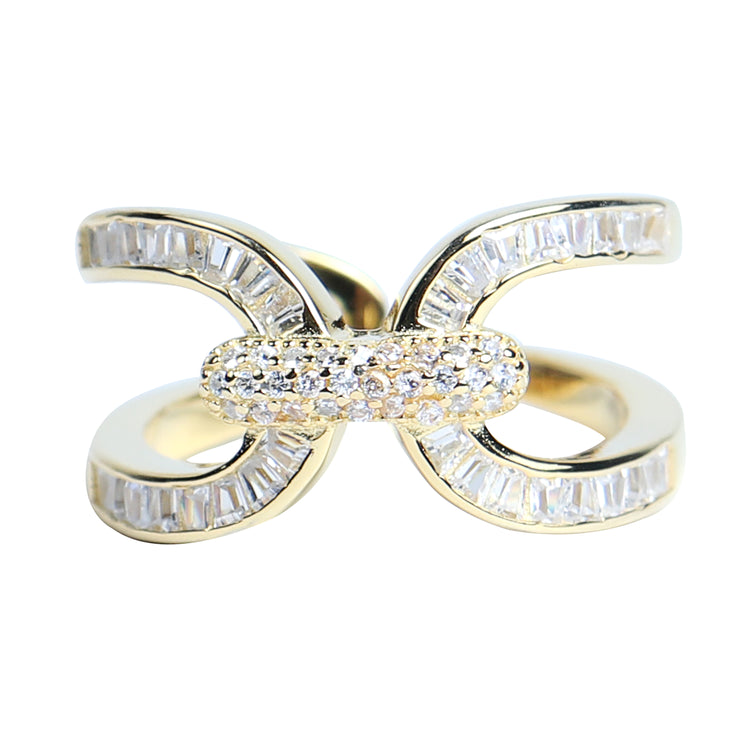 gold plated silver ring for women