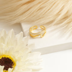 gold plated silver ring for women