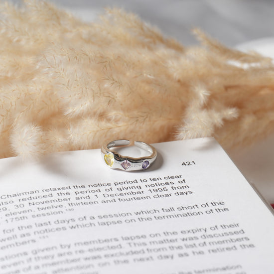 ADJUSTABLE SILVER RING FOR MEN & WOMEN