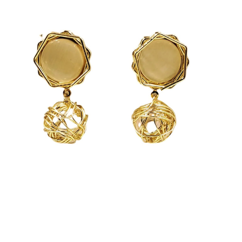 Hexa cluster drops style studs