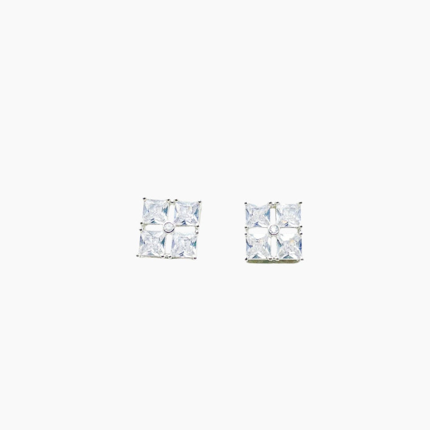 Square Boxes Studs Earrings