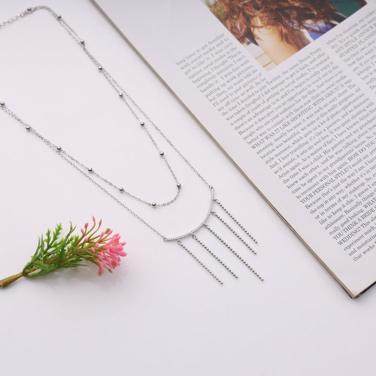 MINIMALIST DESIGN LAYERED NECKLACE FOR WOMEN