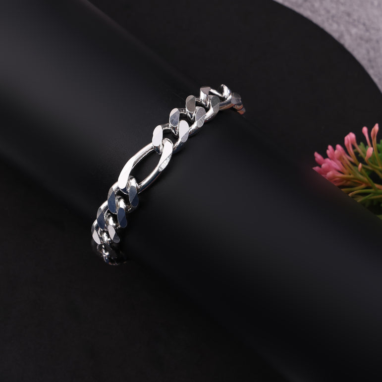 Muscular Volume Sterling Silver Bracelet for Men