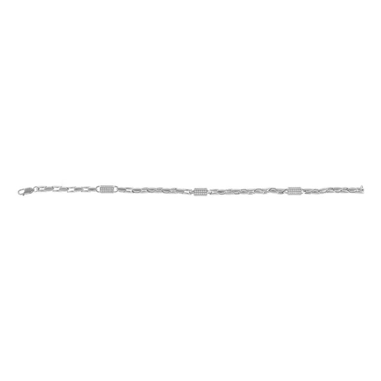 TRISHHNA STERLING SILVER CHAIN BRACELET FOR BOTH