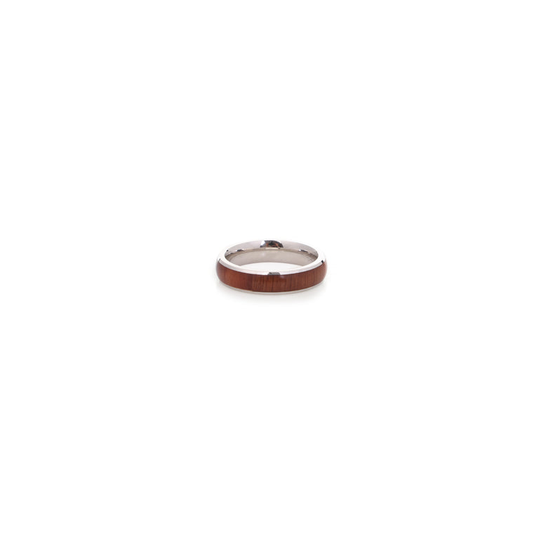 BROWN ENAMEL STERLING SILVER BAND UNISEX