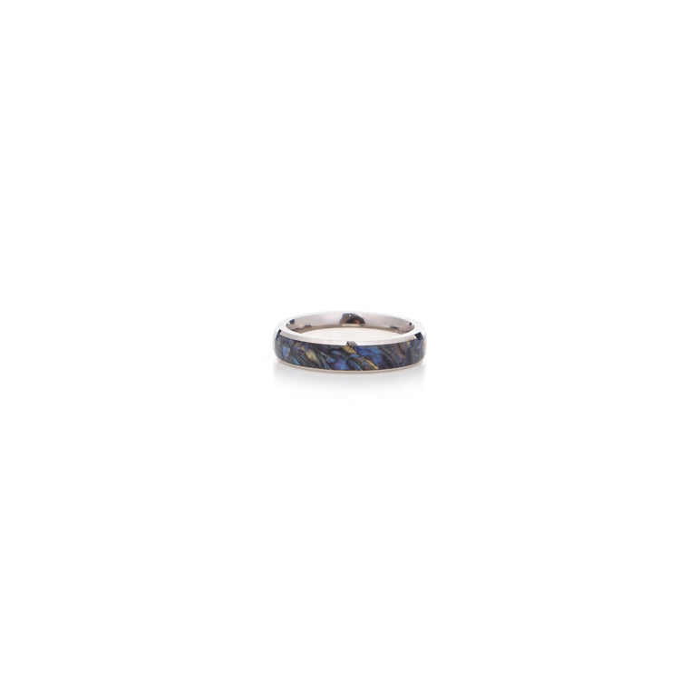 ENAMEL BAND STERLING SILVER RINGS UNISEX