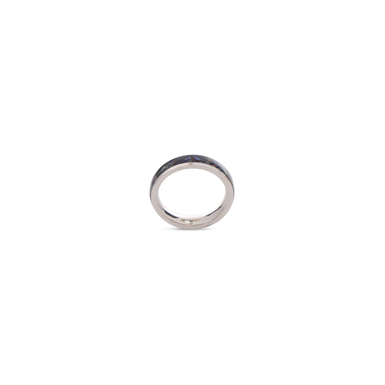 ENAMEL BAND STERLING SILVER RINGS UNISEX