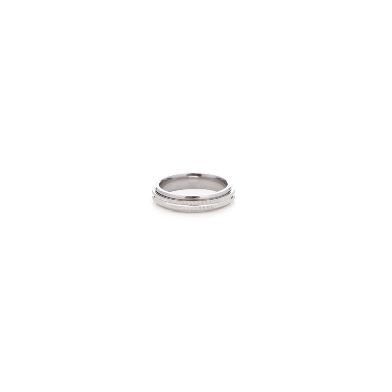 LINEAR TWIN SPINNER BAND RING FOR MEN AND WOMEN