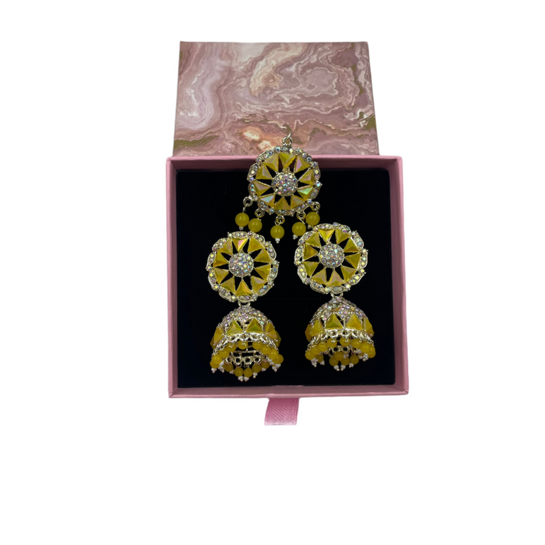 Heavy Jhumka Set With Mangtikka