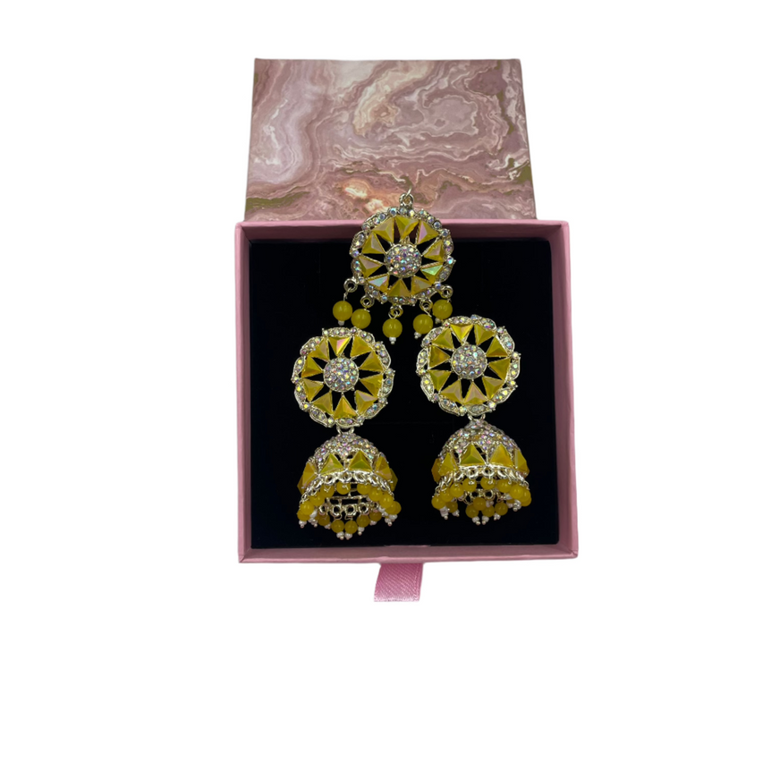 Heavy Jhumka Set With Mangtikka