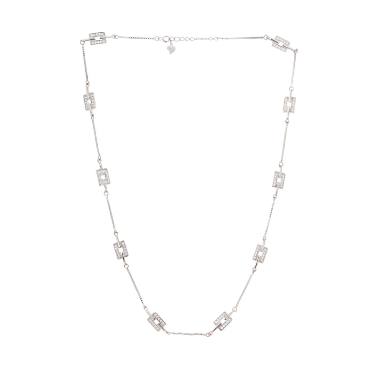 STERLING SILVER STATEMENT PIECE NECKLACE FOR WOMEN