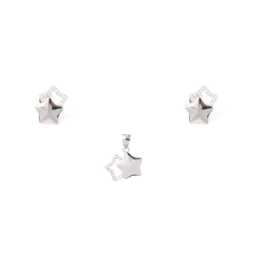 Trending Silver Star Stud Earrings For Women