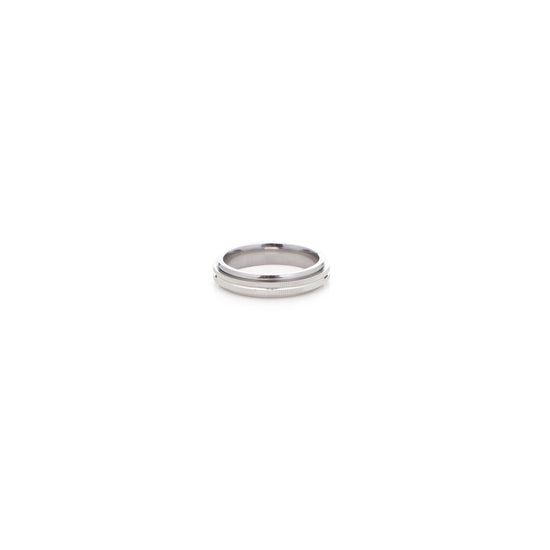 silver band ring for unisex