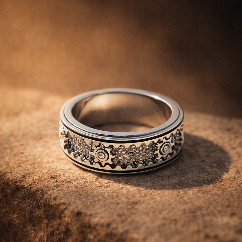Men Anxiety Stress Relieving Spinner Ring