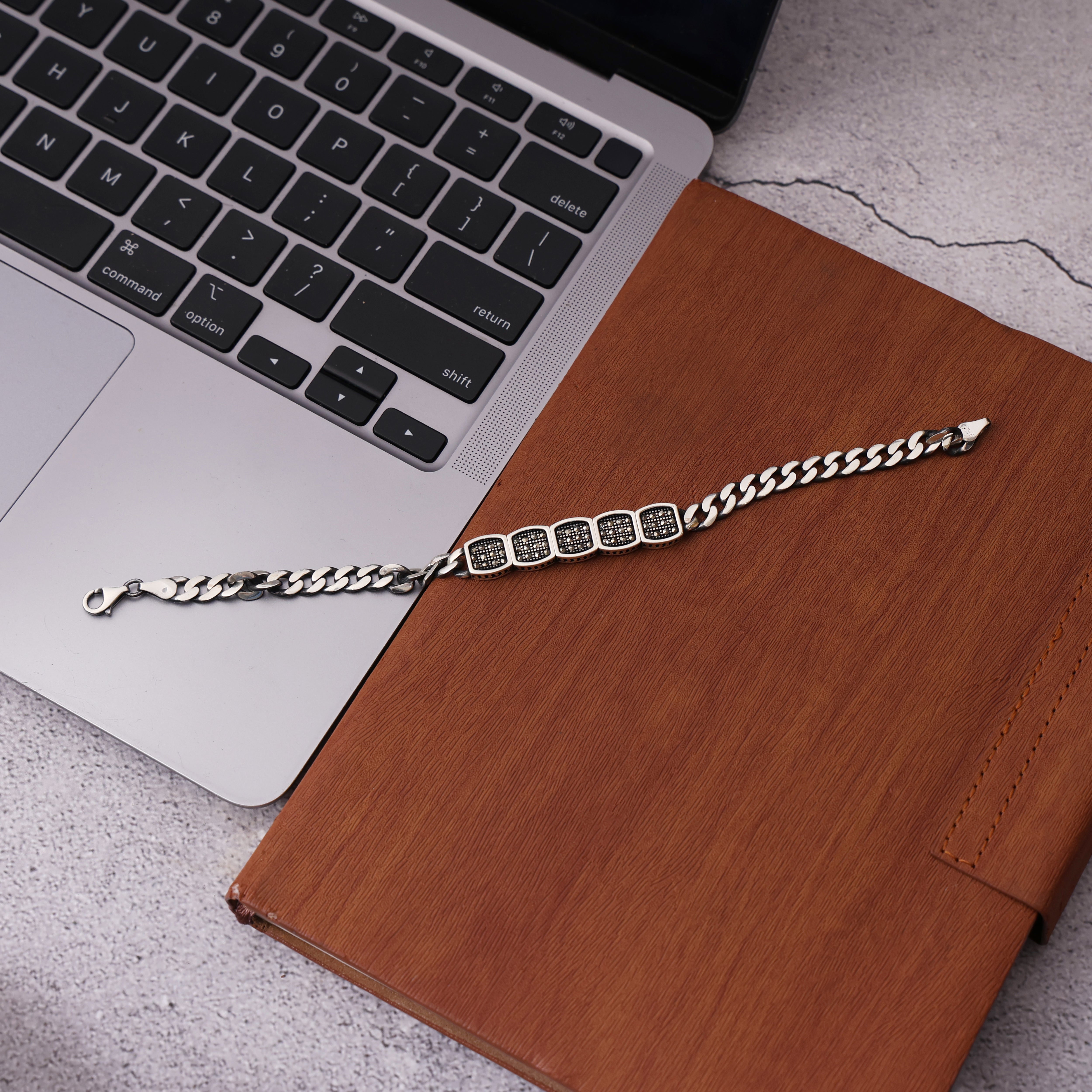 silver bracelet for men