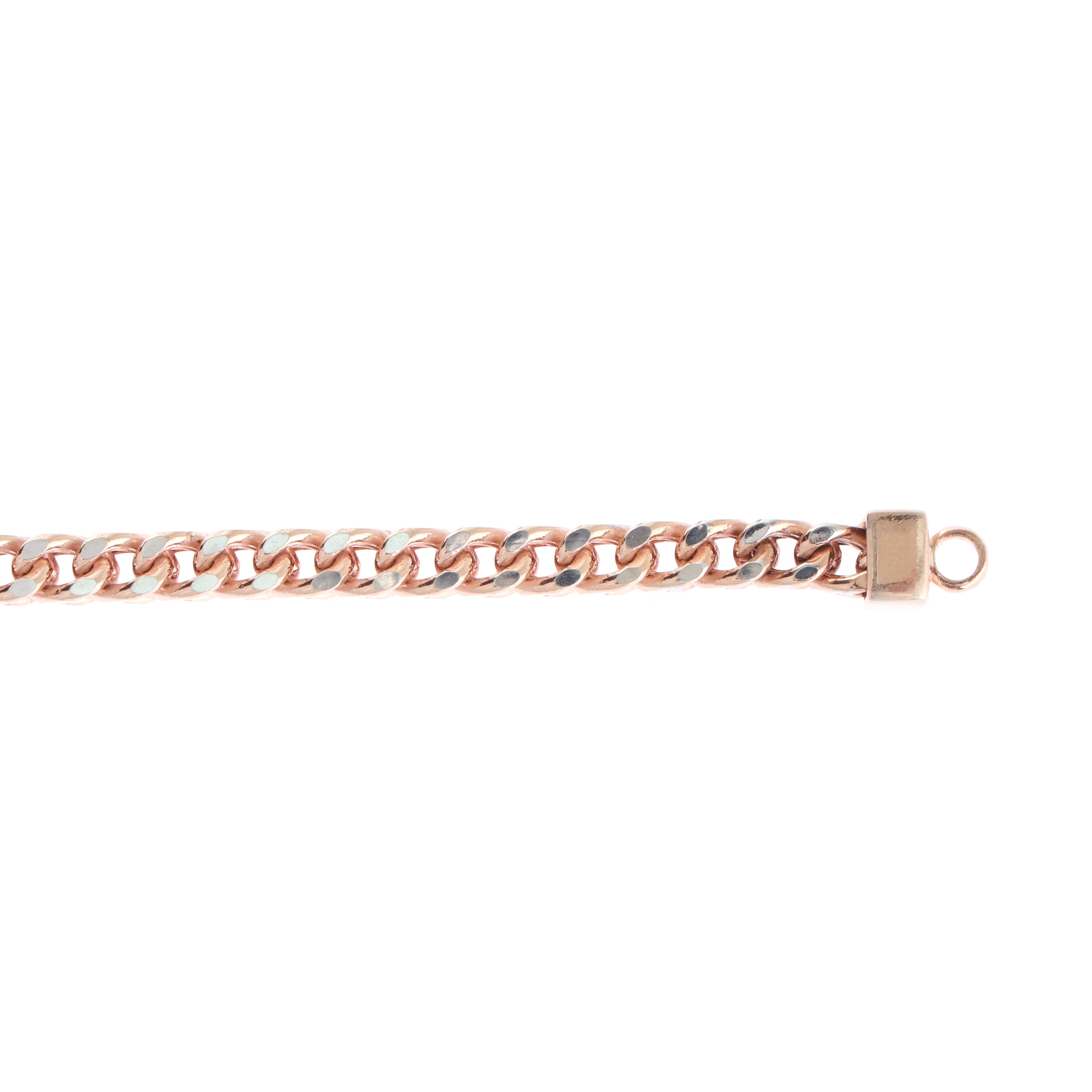 rose gold silver bracelet for men